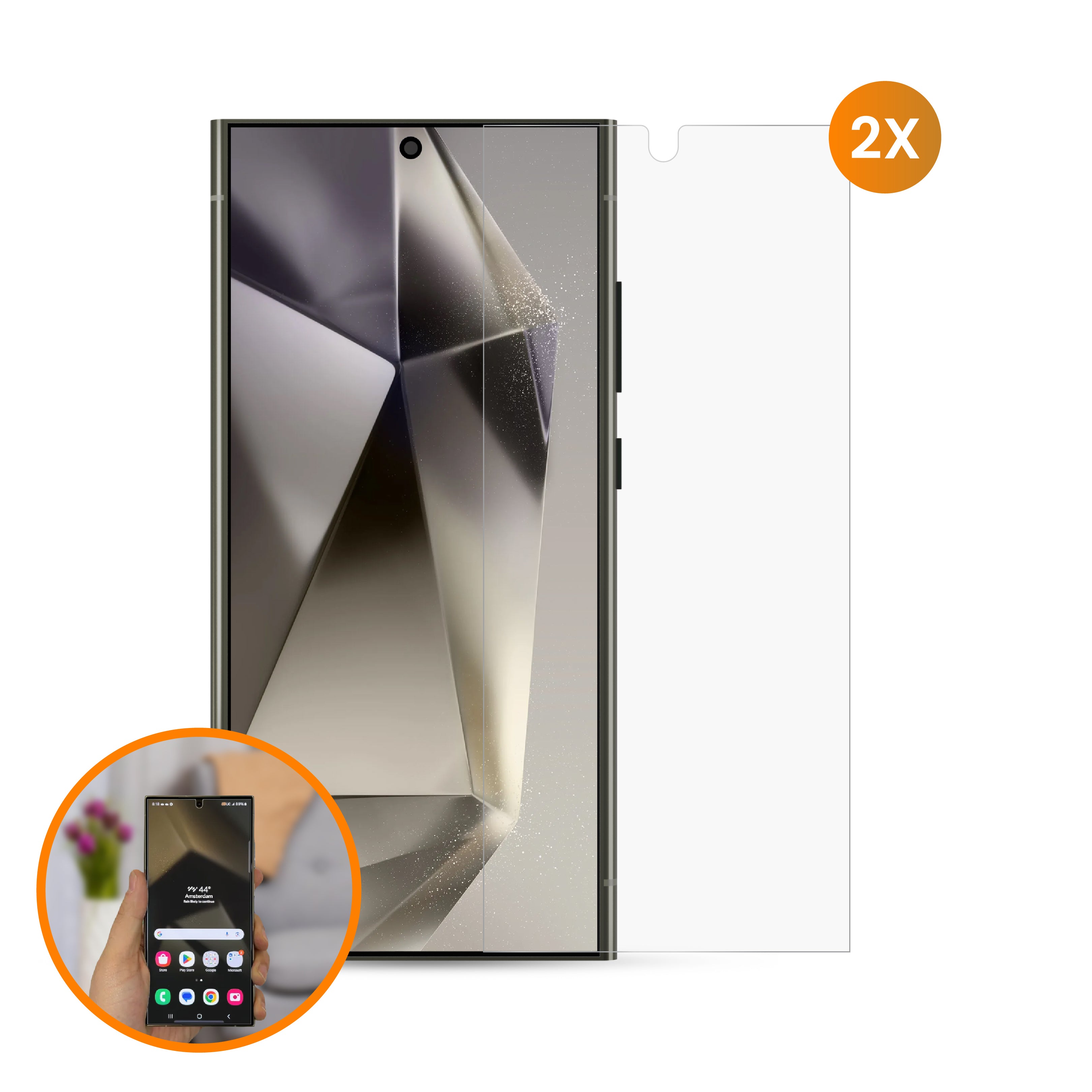 R2B Screenprotector geschikt voor Samsung S25 Ultra
