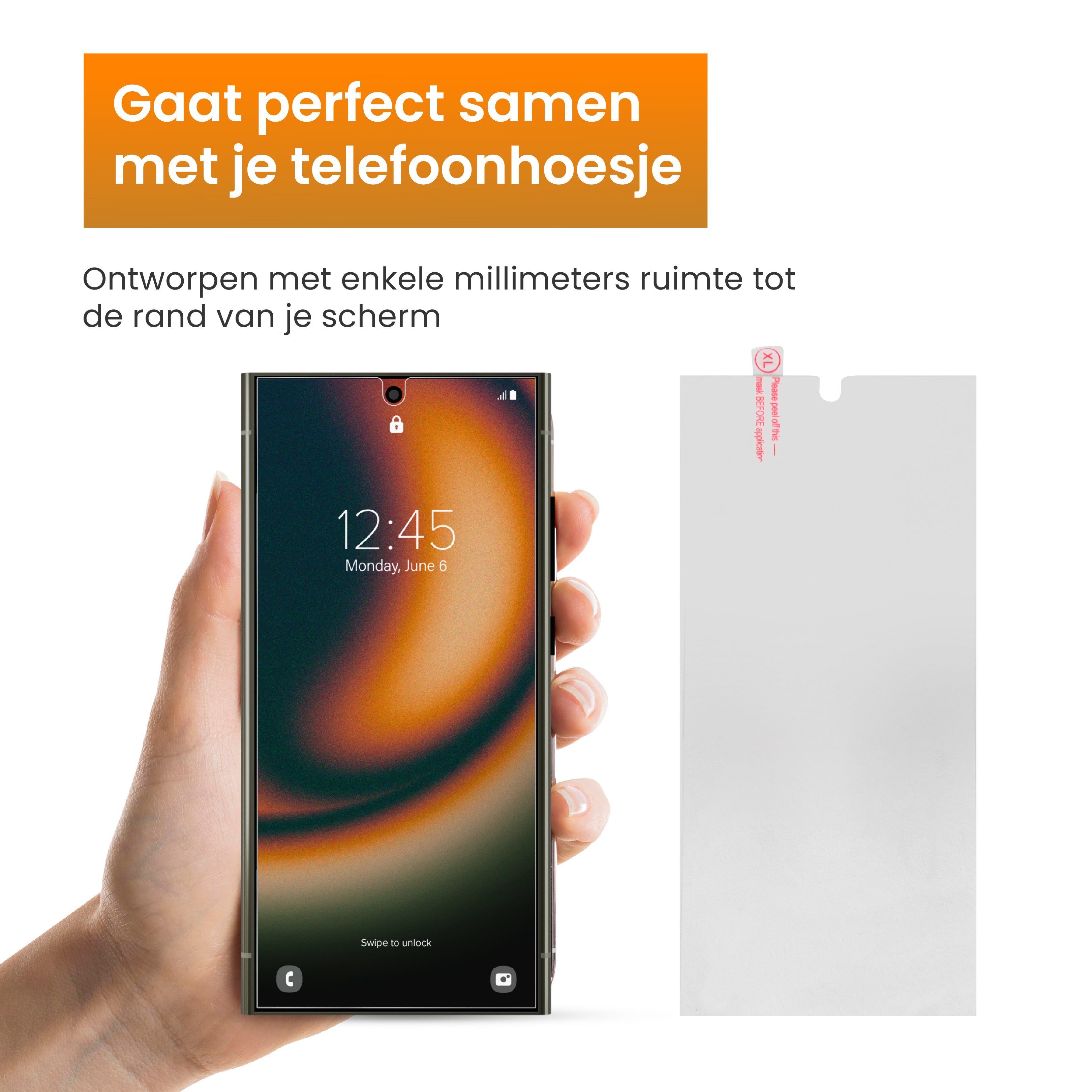 R2B Screenprotector geschikt voor Samsung S25 Ultra