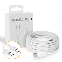 R2B® USB-C to USB-C Cable - 1 Meter - Extra sturdy - USB-C Charger - White