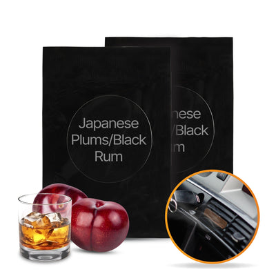 R2B Autoparfum Navulling - Japanse Pruim & Zwarte Rum - 2 stuks