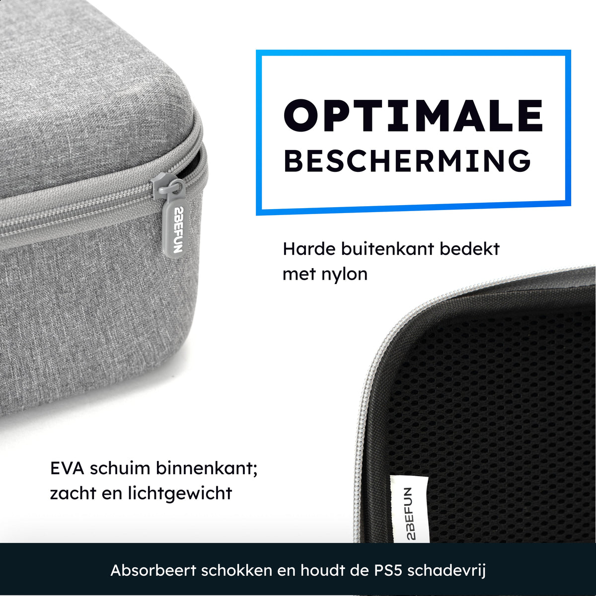 2BEFUN Luxe PS5 Tas - PS5 Koffer & Case - Ook voor PS5 Accessoires