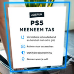 2BEFUN Luxe PS5 Tas - PS5 Koffer & Case - Ook voor PS5 Accessoires