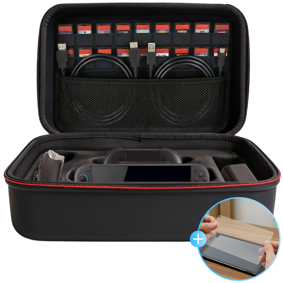 2BEFUN Nintendo Switch 2 Case incl. Screenprotector geschikt voor Nintendo Switch 2