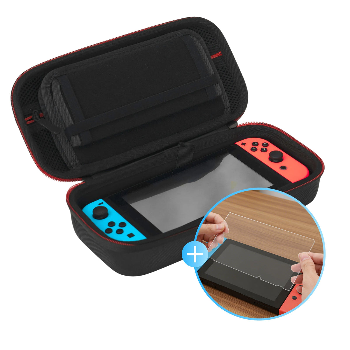 2BEFUN Nintendo Switch Hoes Incl. Screenprotector