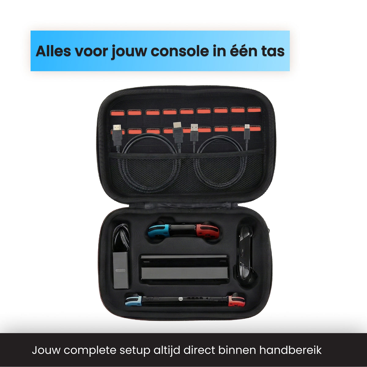 2BEFUN Nintendo Switch OLED Case incl. Screenprotector