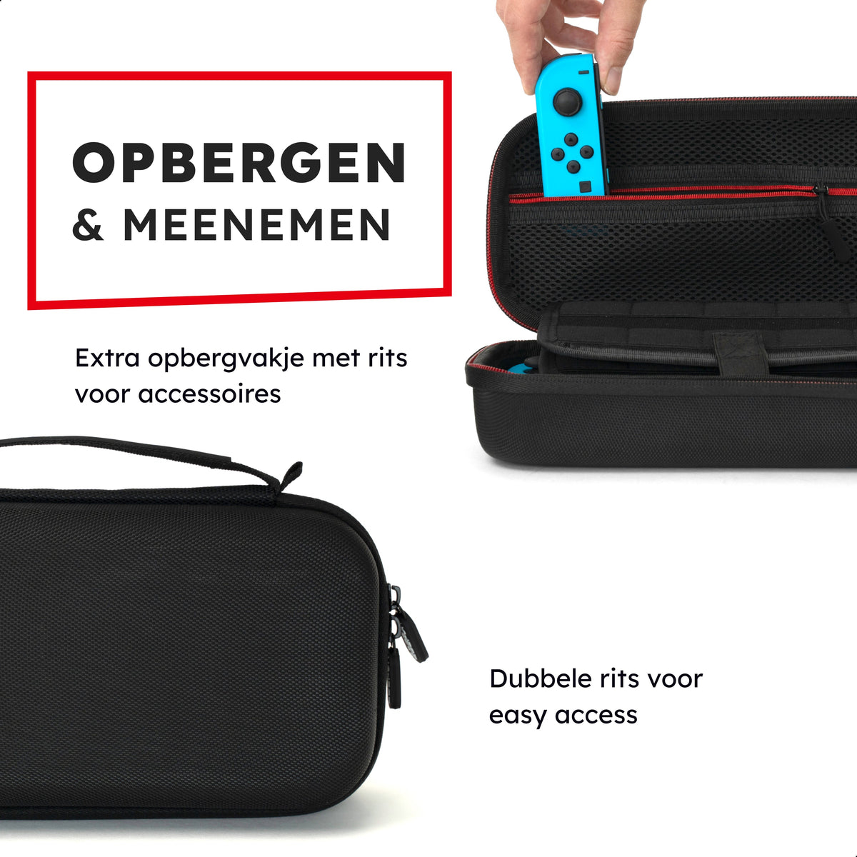 2BEFUN Nintendo Switch OLED Hoes Incl. Screenprotector