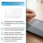 2BEFUN Screenprotector geschikt voor Nintendo Switch 2 - 2 Stuks