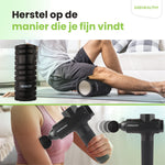 2BEHEALTHY Massage Gun & Foam Roller - Incl. 6 Opzetstukken