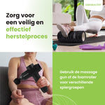 2BEHEALTHY Massage Gun & Foam Roller - Incl. 6 Opzetstukken