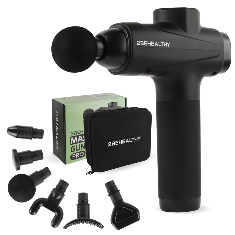 2BEHEALTHY Massage Gun - Incl. 6 Opzetstukken