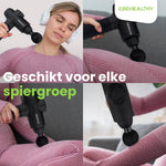 2BEHEALTHY Massage Gun XG10 - Incl. 10 Opzetstukken