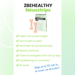 2BEHEALTHY Neusstrips - 30 Stuks - Anti Snurk Neuspleisters