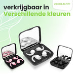 2BEHEALTHY Slaapoordoppen - 2 Paar - Hoge Geluidsdemping (35dB) - Wit