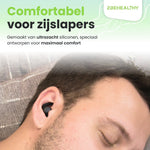 2BEHEALTHY Slaapoordoppen - 2 Paar - Hoge Geluidsdemping (35dB) - Zwart