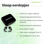 2BEHEALTHY Slaapoordoppen - 2 Paar - Hoge Geluidsdemping (35dB) - Zwart