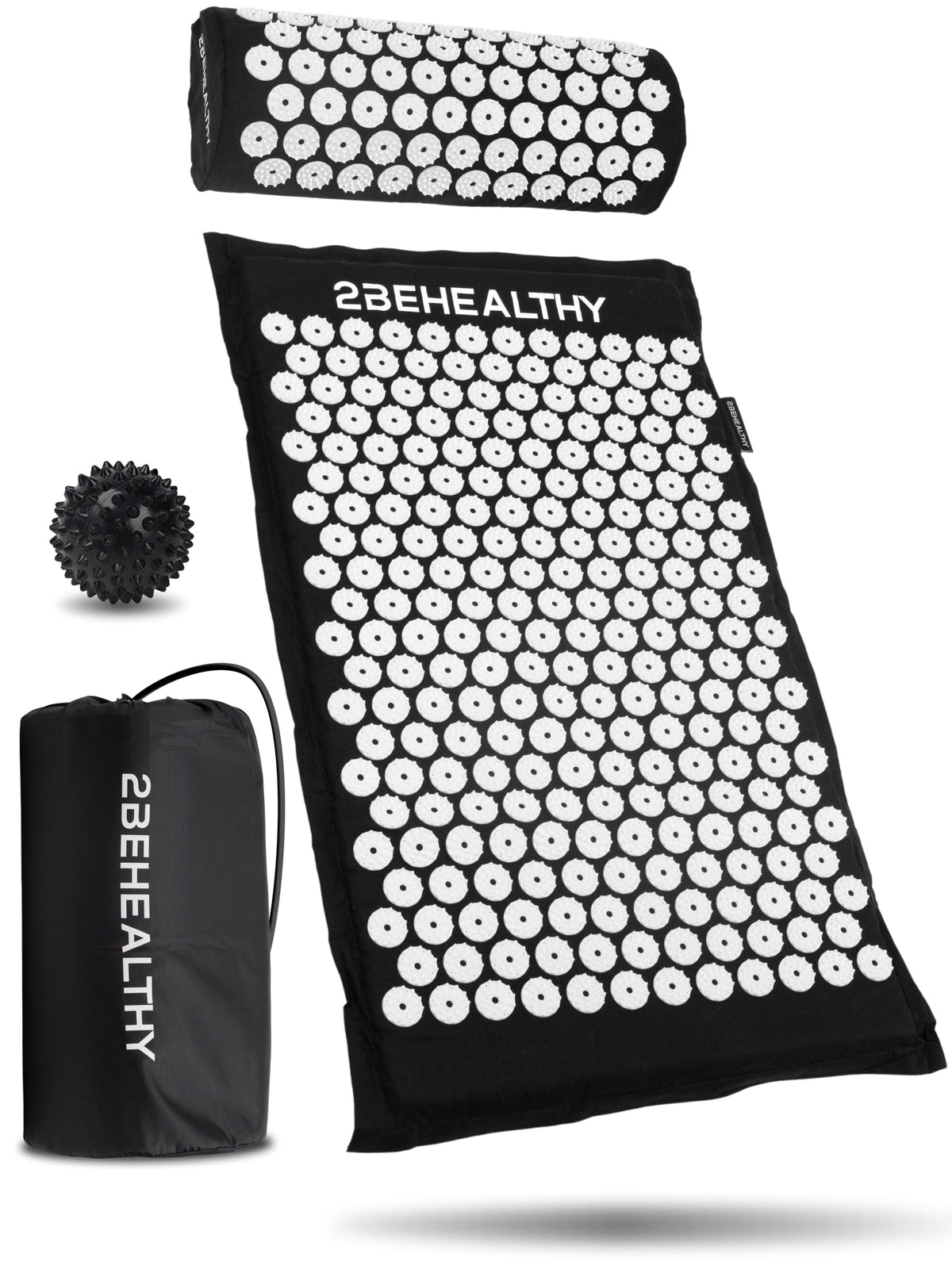 2BEHEALTHY Spijkermat met Kussen en Triggerpoint Bal