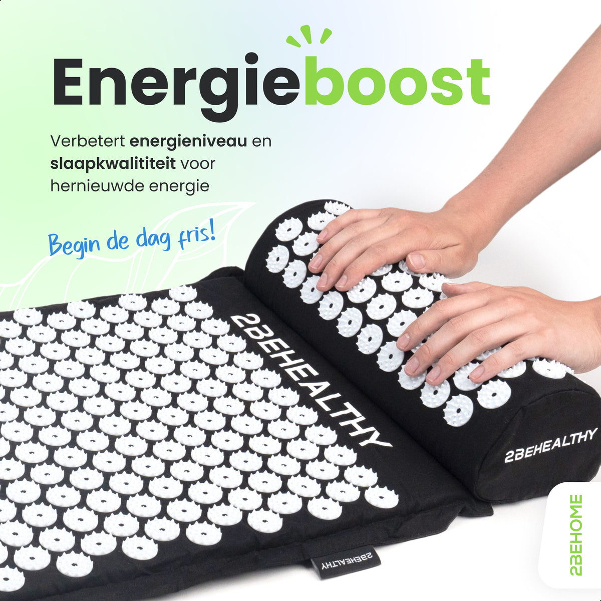2BEHEALTHY Spijkermat met Kussen en Triggerpoint Bal
