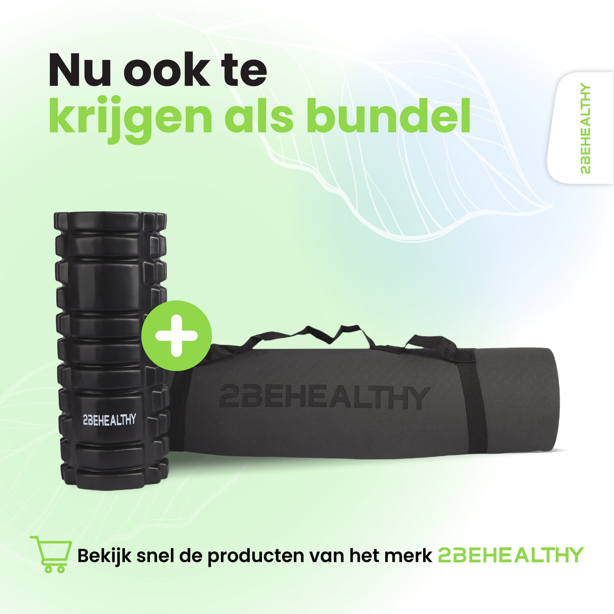 2BEHEALTHY Yogamat Extra Dik - 0,8 cm