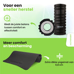 2BEHEALTHY Yogamat & Foamroller Set