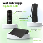 2BEHEALTHY Yogamat & Foamroller Set