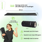 2BEHEALTHY Yogamat & Foamroller Set