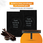 R2B Autoparfum Navulling - Donkere Vanille & Mystiek Hout - 2 stuks