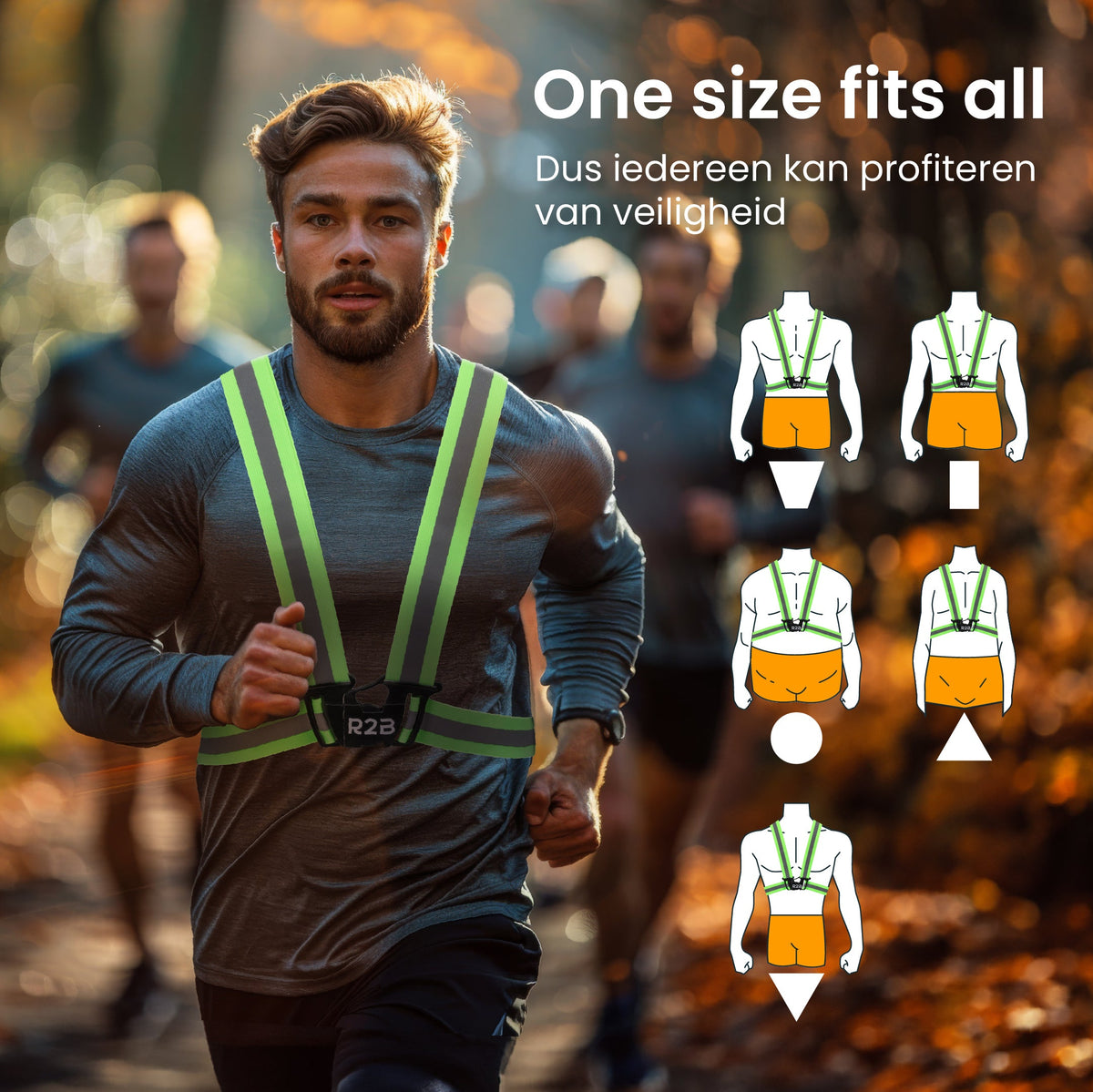 R2B Reflecterend Veiligheidsvest - Neongeel