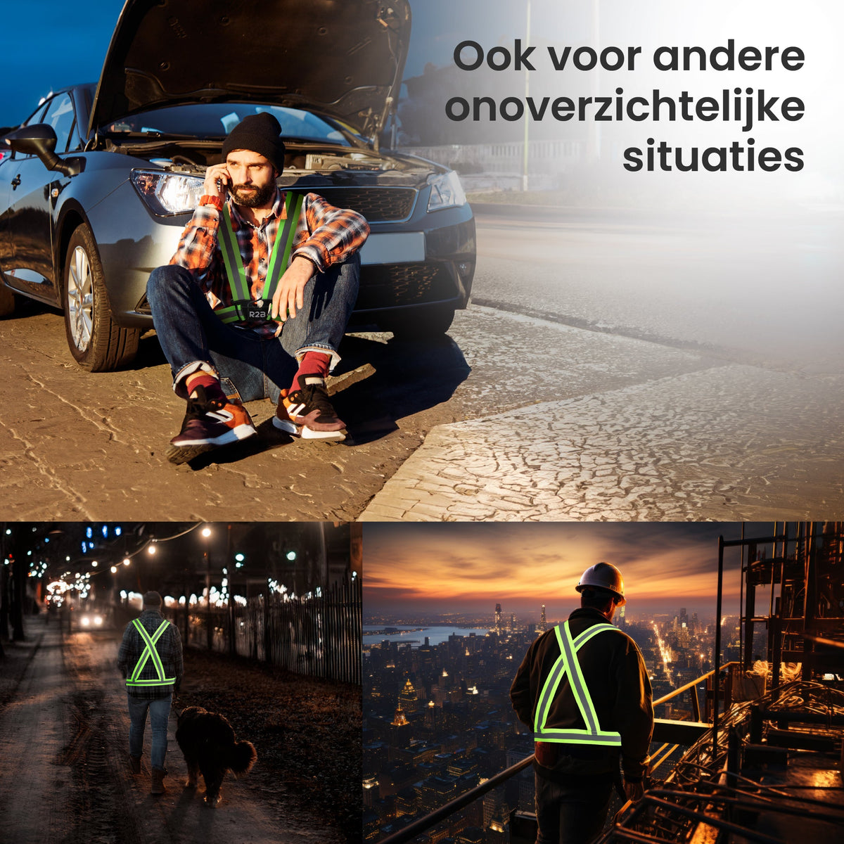 R2B Reflecterend Veiligheidsvest - Neongeel