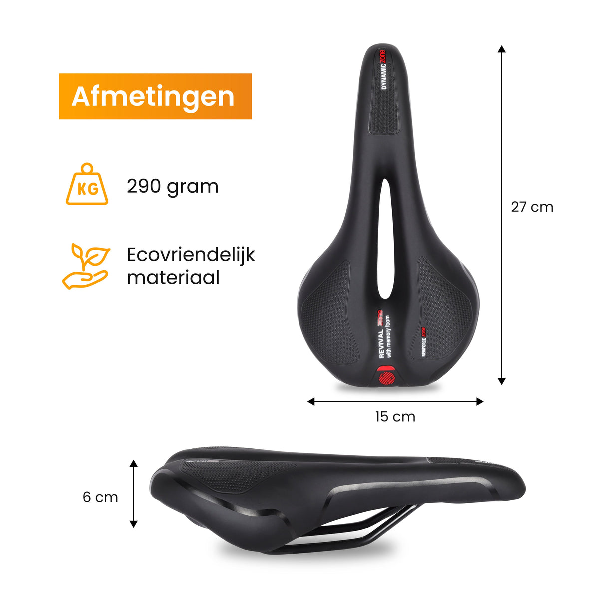 R2B Fietszadel Racefiets & MTB - Incl. Waterdichte Zadelhoes