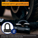 R2B Motorslot ART4 - Kettingslot voor Scooter & Motor - Gecertificeerd & Verzekeringsgeschikt - 2 Sleutels