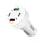 R2B Car Charger USB-C &amp; USB-A - 4 Ports - Safe &amp; Compact - Fast Charger for 12V Connection - White
