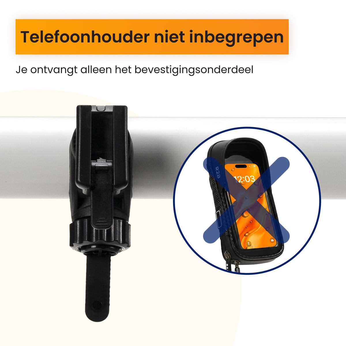 R2B Mounting part for bicycle holder model Leiden