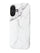 R2B iPhone 16 Marble Look Case - Screen Protector - Stylish &amp; Sturdy - White