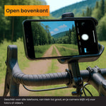 R2B Phone Holder Bicycle, Motorcycle, Scooter - Sturdy Swivel Clamp - 360° Rotation &amp; Tilt - Shockproof