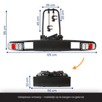 R2B Bike Carrier Car - Suitable for 2 Bicycles - Foldable and Tiltable - 60 KG Load Capacity - 13 Pin