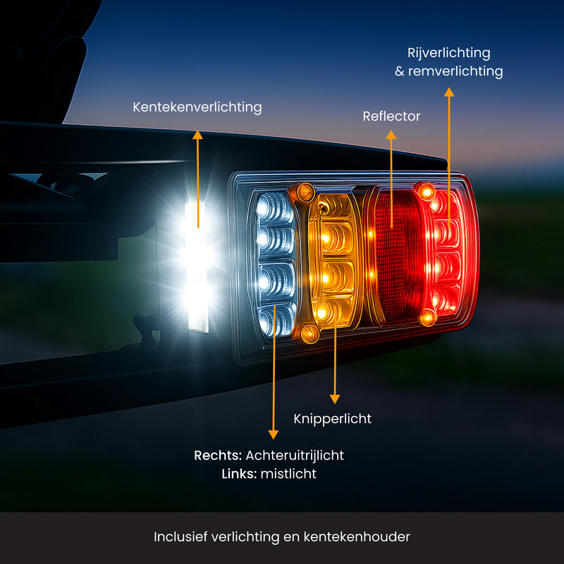 R2B Bike Carrier Car - Suitable for 2 Bicycles - Foldable and Tiltable - 60 KG Load Capacity - 13 Pin