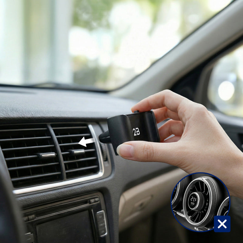 GSM houder auto ventilatierooster eenvoudig te bevestigen in luchtrooster van de auto