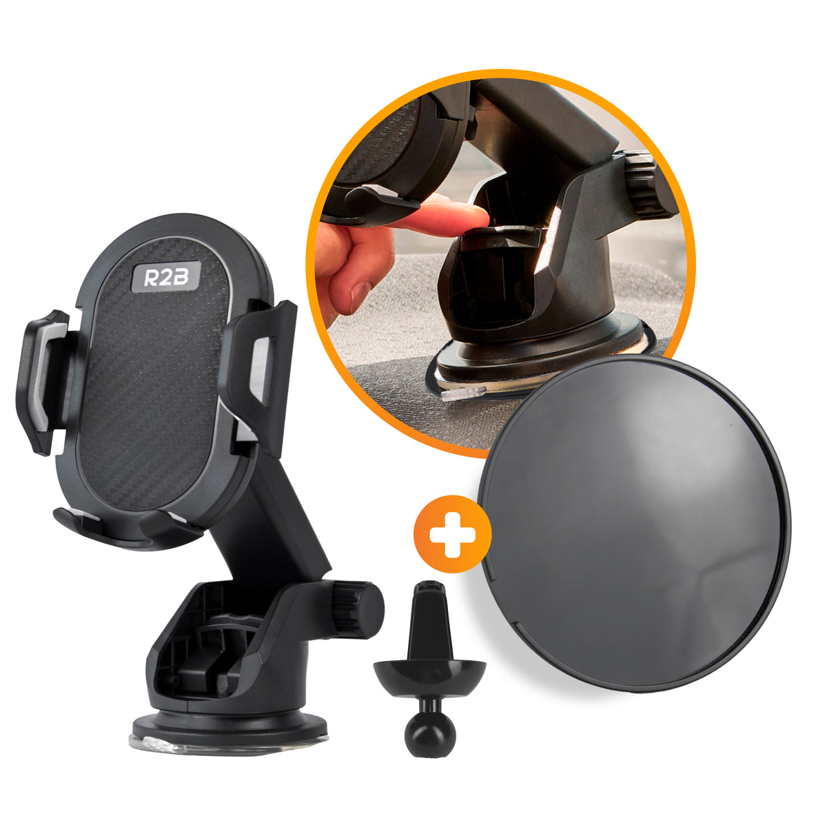 R2B Telefoonhouder Auto - Dashboardpad - Raam, Dashboard, Ventilatierooster