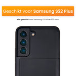 Zwart Samsung S22 Plus Hoesje 