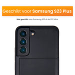 Zwart Samsung S23 Plus Hoesje 