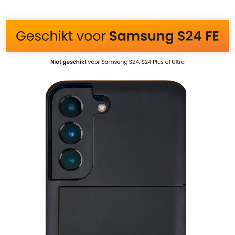 Zwart Samsung S24 FE Hoesje