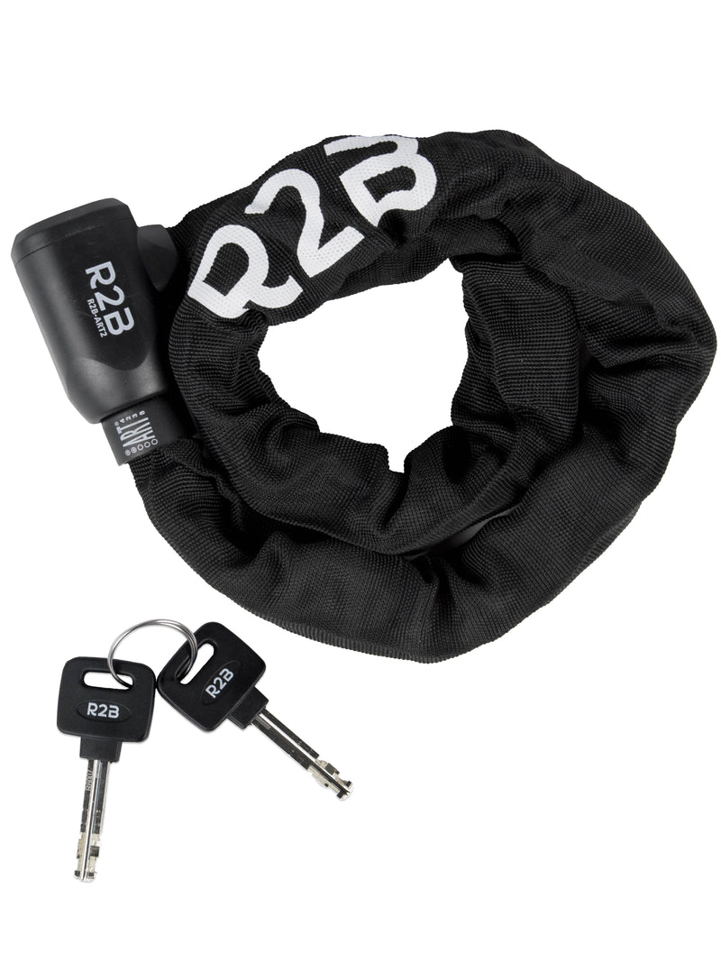 R2B Kettingslot ART 2 voor E-Bikes & Fietsen - Fietsslot ART2 Gecertificeerd- Kettingslot fiets met twee sleutels - Fiets Accessoires