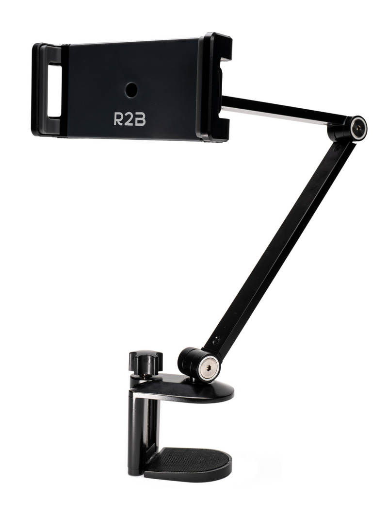 R2B Tablet houder met verstelbare arm voor bureau, keuken etc. - Model Arnhem