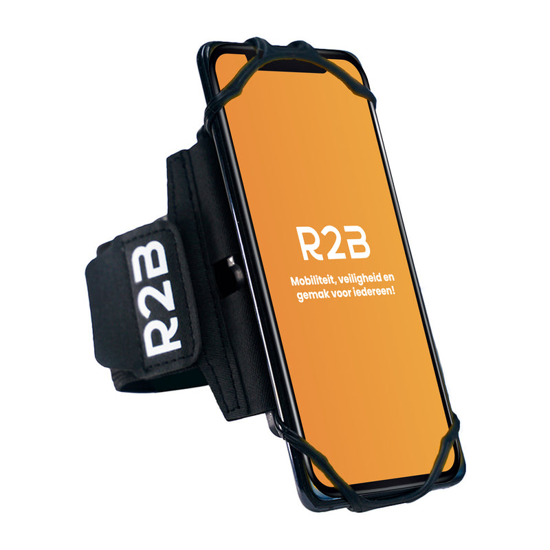 R2B Phone Holder Running - 360° Rotation - Universal - Black