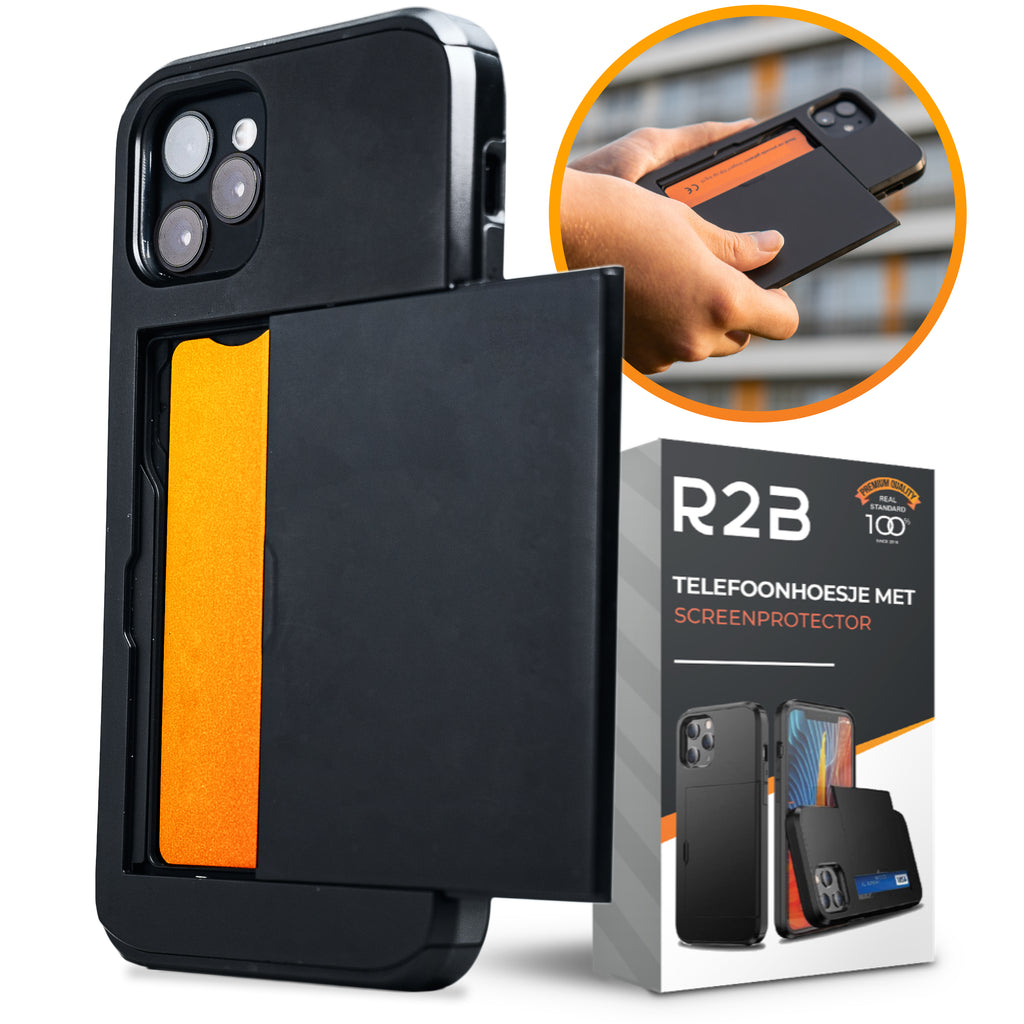 R2B Hoesje met pasjeshouder voor iPhone 15 Pro Max - Model Utrecht
