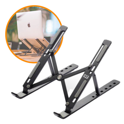 R2B Laptop Standaard Verstelbaar - Opvouwbaar - Zwart - Laptopstandaard