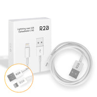 R2B® USB-A naar Lightning Kabel - 1 Meter - Extra stevige USB-A kabels