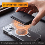 R2B Pasjeshouder geschikt voor MagSafe - 3 Pasjes - Leer - Zwart