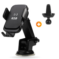 R2B Wireless Car Charger with suction cup - Phone holder - Model Alkmaar