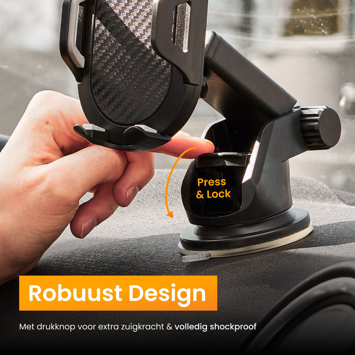 R2B Telefoonhouder Auto Met Zuignap - Raam Ventilatierooster Dashboard - Telefoonhouder auto